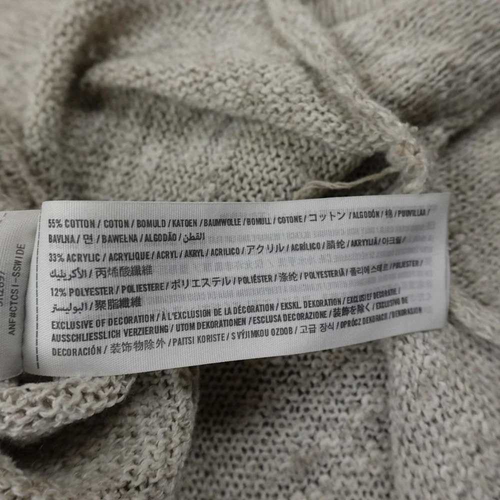 Hollister Sweater Womens S Beige Heather‎ Knit Pullover Sweatshirt Casual Preppy
